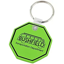 Stop Sign Soft Keychain - Translucent