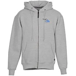 Cotton Rich Zip Front Hoodie - Embroidered