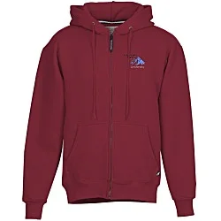 Cotton Rich Zip Front Hoodie - Embroidered