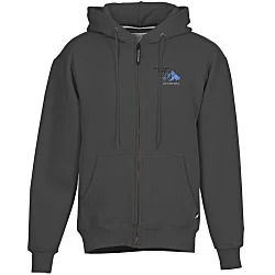 Cotton Rich Zip Front Hoodie - Embroidered