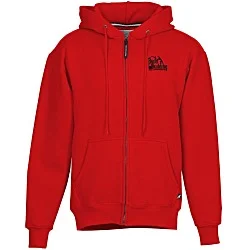 Cotton Rich Zip Front Hoodie - Screen