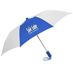 42" Folding Umbrella with Auto Open - Alternating - 42" Arc - 24 hr