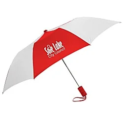42" Folding Umbrella with Auto Open - Alternating - 42" Arc - 24 hr