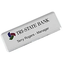 Click It Name Badge - 1" x 3" - Jeweler's Pinback