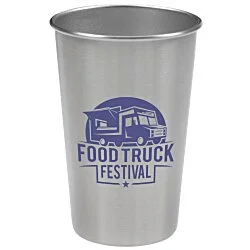 Stainless Steel Pint Glass - 16 oz.
