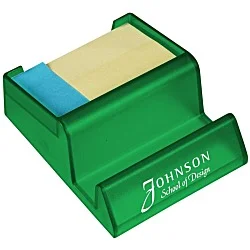 Media Stand with Adhesive Notes - Translucent