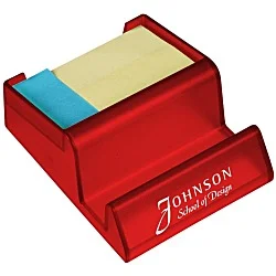Media Stand with Adhesive Notes - Translucent