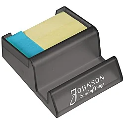 Media Stand with Adhesive Notes - Translucent