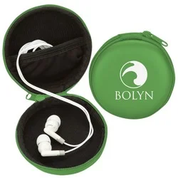 Ear Buds with Zippered Case