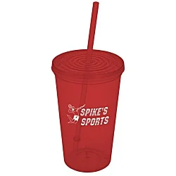 Economy Tumbler with Straw - 20 oz.