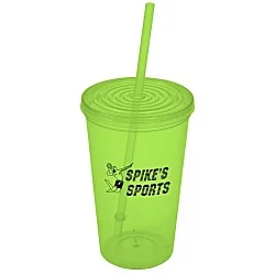 Economy Tumbler with Straw - 20 oz.