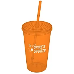 Economy Tumbler with Straw - 20 oz.