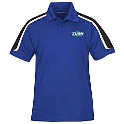 Tricolor Shoulder Accent Performance Polo - Men's