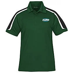 Tricolor Shoulder Accent Performance Polo - Men's