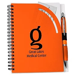 Curvy Top Notebook with Pen
