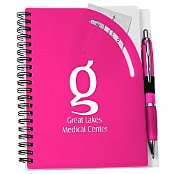 Curvy Top Notebook with Pen
