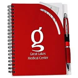 Curvy Top Notebook with Pen