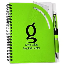 Curvy Top Notebook with Pen