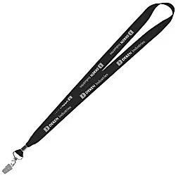 Lanyard with Metal Bulldog Clip - 3/4"