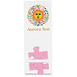 Plant-A-Shape Flower Seed Bookmark - Puzzle Piece