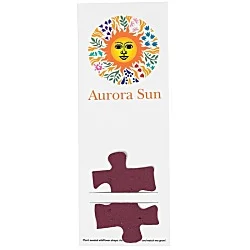 Plant-A-Shape Flower Seed Bookmark - Puzzle Piece