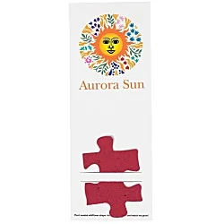 Plant-A-Shape Flower Seed Bookmark - Puzzle Piece