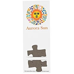 Plant-A-Shape Flower Seed Bookmark - Puzzle Piece