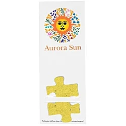Plant-A-Shape Flower Seed Bookmark - Puzzle Piece