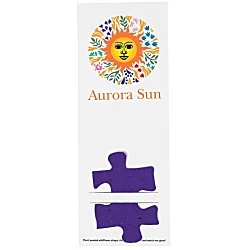 Plant-A-Shape Flower Seed Bookmark - Puzzle Piece