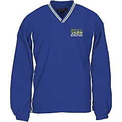 Tipped V-Neck Raglan Sport Windshirt