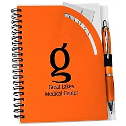 Curvy Top Notebook with Pen - 24 hr