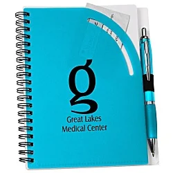 Curvy Top Notebook with Pen - 24 hr