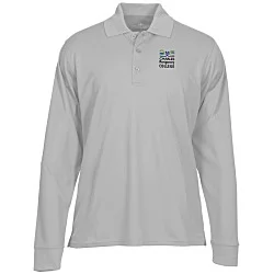 Vansport Omega Solid Mesh LS Tech Polo - Men's