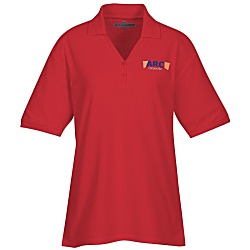Soft Touch Pique Y-Placket Sport Shirt - Ladies' - Embroidered