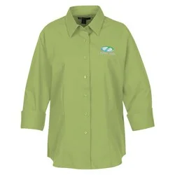Superblend 3/4 Sleeve Poplin Shirt - Ladies'