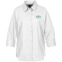 Superblend 3/4 Sleeve Poplin Shirt - Ladies'