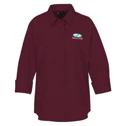 Superblend 3/4 Sleeve Poplin Shirt - Ladies'