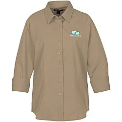 Superblend 3/4 Sleeve Poplin Shirt - Ladies'