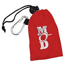 Flat Cord Ear Buds with Microfiber Pouch