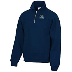 Jerzees Nublend Super Sweats 1/4-Zip Pullover - Embroidered