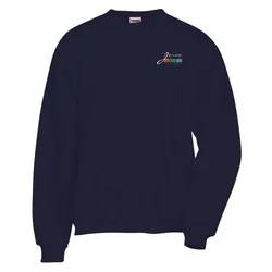Jerzees Nublend Super Sweats Crew - Embroidered