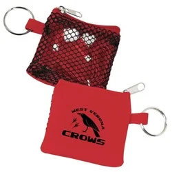 Sporty Pouch with Colorful Ear Buds