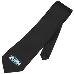 Solid Herringbone Polyester Tie