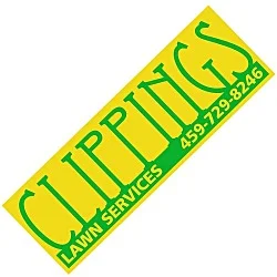Removable Vinyl Bumper Sticker - 3" x 9"