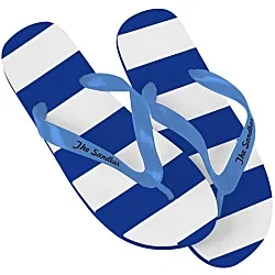 Striped Flip Flops