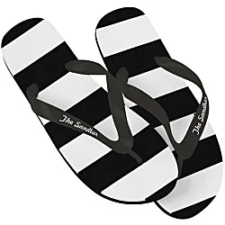 Striped Flip Flops