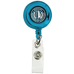 Economy Retractable Badge Holder - Translucent - 24 hr