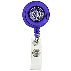 Economy Retractable Badge Holder - Translucent - 24 hr