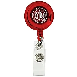 Economy Retractable Badge Holder - Translucent - 24 hr