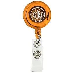 Economy Retractable Badge Holder - Translucent - 24 hr